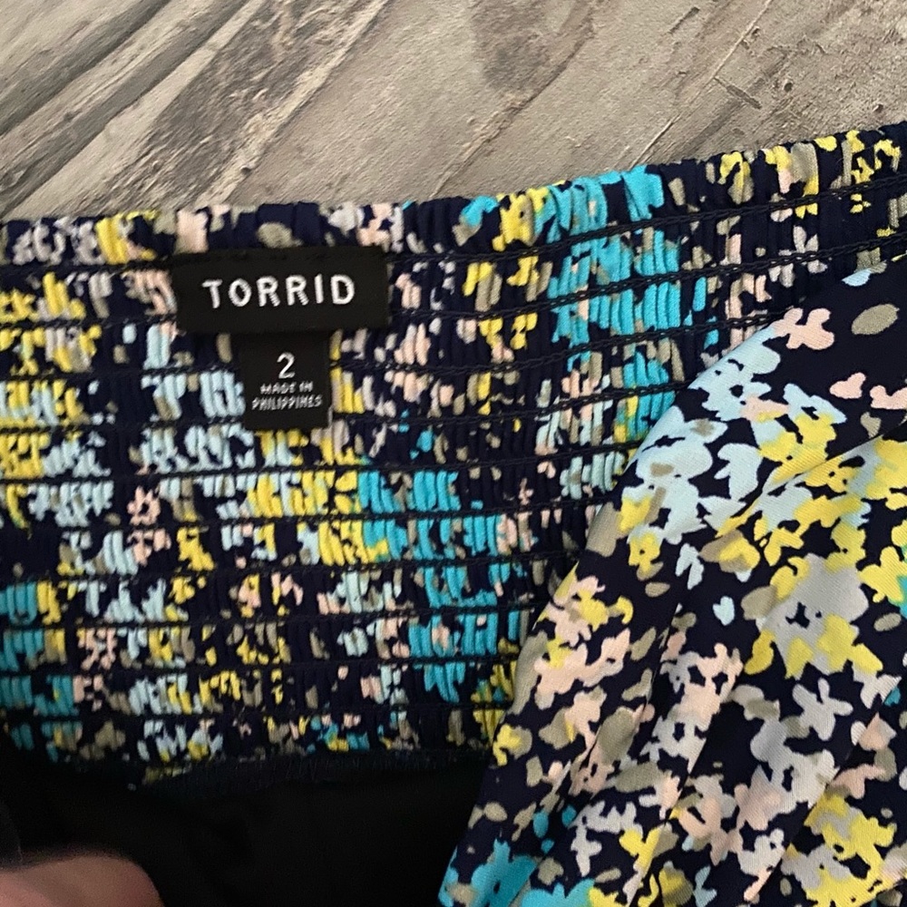 Torrid floral maxi dress strapless - Picture 2 of 2